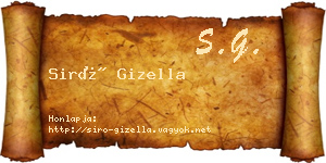 Siró Gizella névjegykártya